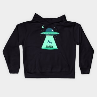 Finally Abducted Kids Hoodie